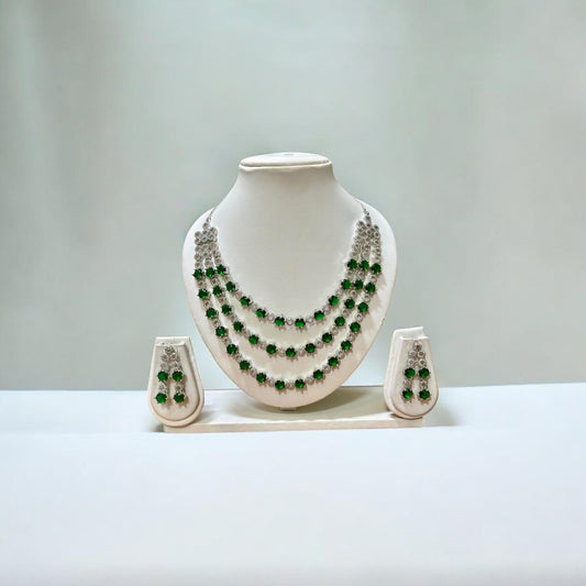 Emerald Green Crystal Multi Layer Set