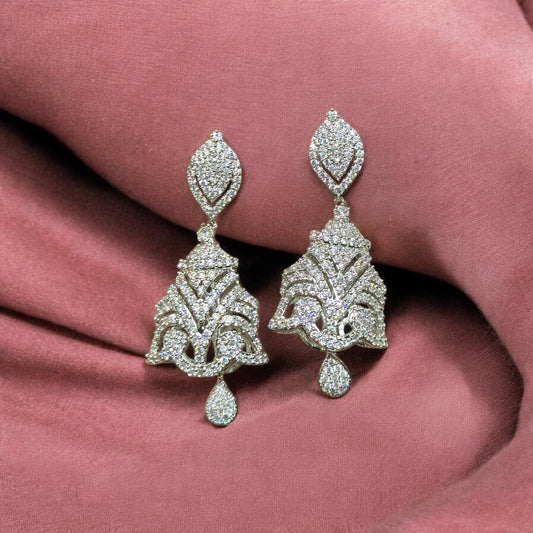 Intricate Floral Drop Earrings